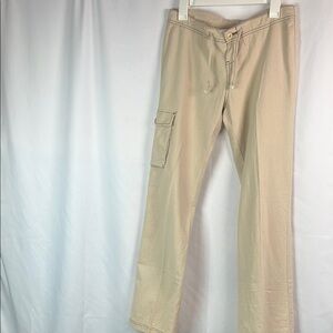 prAna Tan linen stretch Zion Cargo Pants small